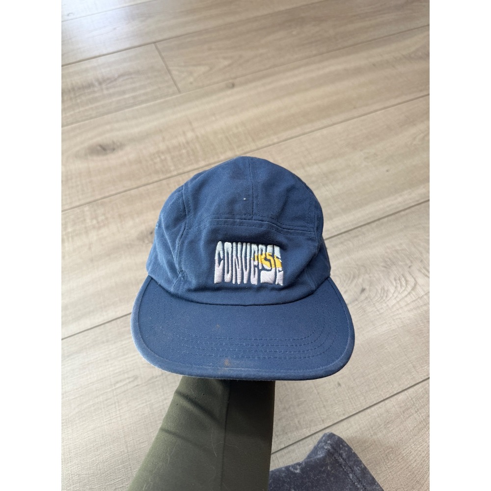 Converse Strapback Hat Blue Embroidered Logo Vintage Style Cap
